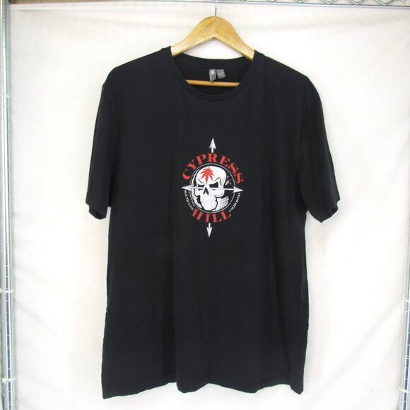 Cypress Hill South Gate California Graphic T-Shirt Men Short Sleeve Black Size L - Picture 2 of 9